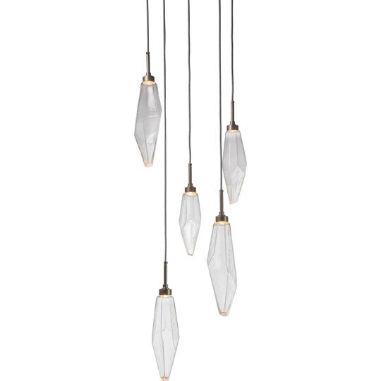 Rock Crystal Multi Light Pendant by Hammerton Studio