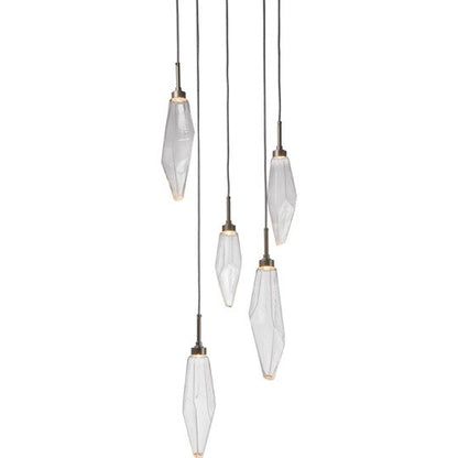 Rock Crystal Multi Light Pendant by Hammerton Studio