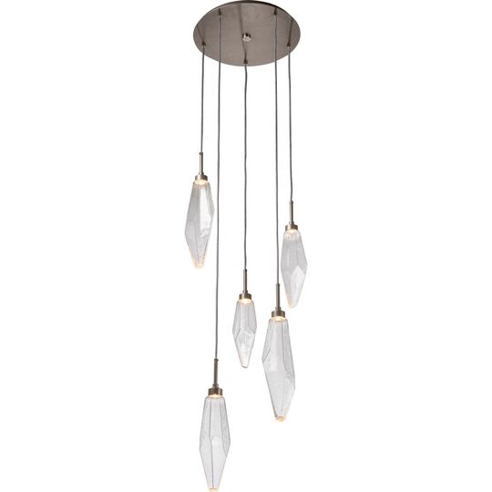 Rock Crystal Multi Light Pendant by Hammerton Studio