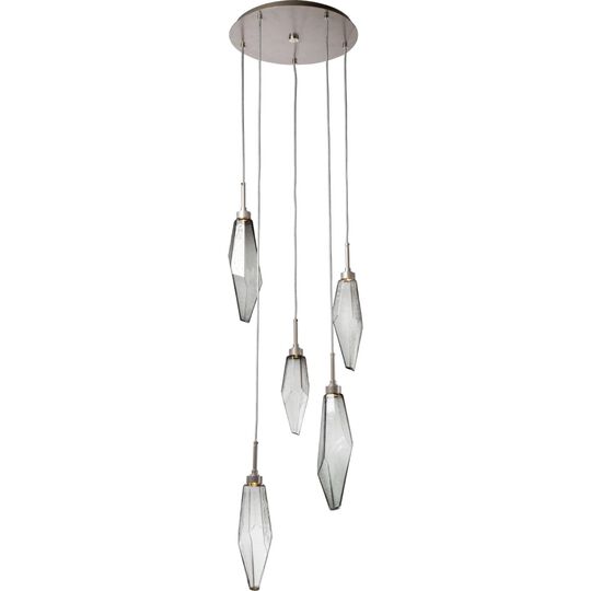Rock Crystal Multi Light Pendant by Hammerton Studio