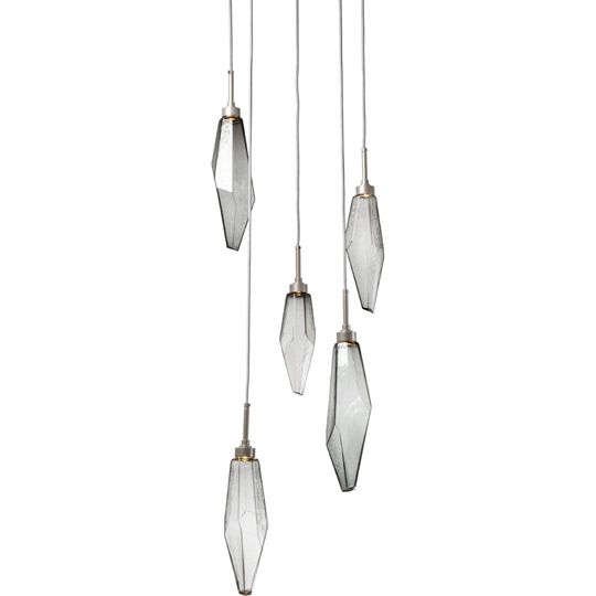 Rock Crystal Multi Light Pendant by Hammerton Studio