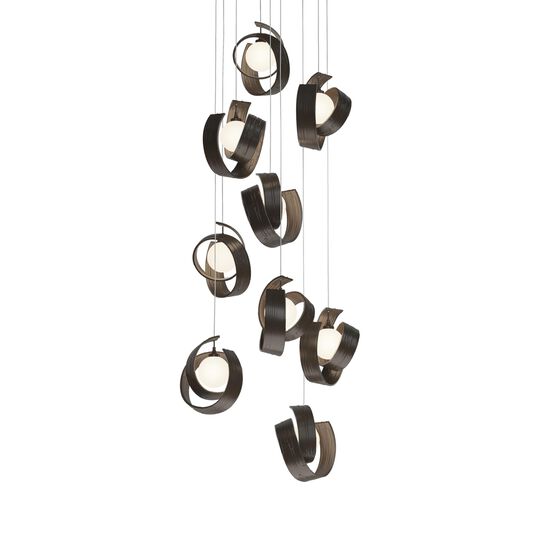 Riza 21 Inch 9 Light Multi Light Pendant by Hubbardton Forge
