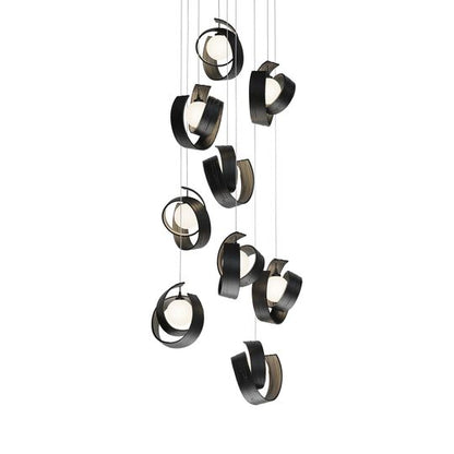 Riza 21 Inch 9 Light Multi Light Pendant by Hubbardton Forge