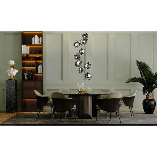 Riza 21 Inch 9 Light Multi Light Pendant by Hubbardton Forge