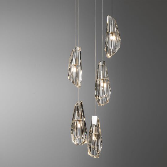 Luma 14 Inch 5 Light Multi Light Pendant by Hubbardton Forge