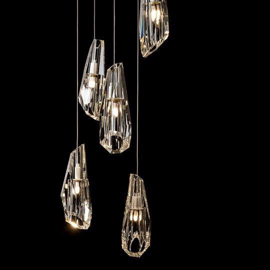 Luma 14 Inch 5 Light Multi Light Pendant by Hubbardton Forge