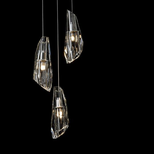 Luma 14 Inch 5 Light Multi Light Pendant by Hubbardton Forge