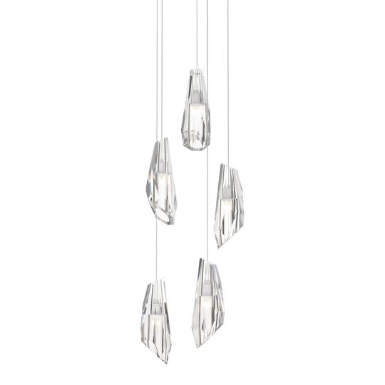 Luma 14 Inch 5 Light Multi Light Pendant by Hubbardton Forge