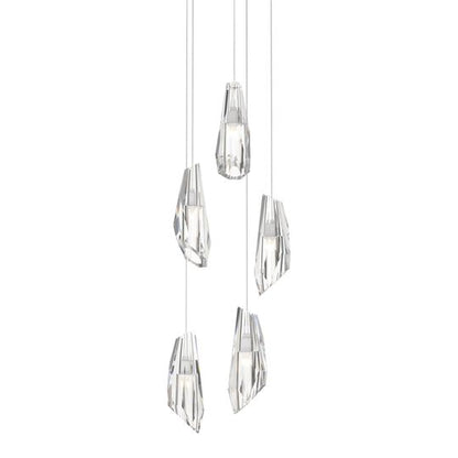 Luma 14 Inch 5 Light Multi Light Pendant by Hubbardton Forge