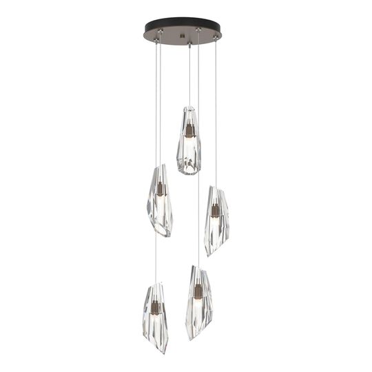 Luma 14 Inch 5 Light Multi Light Pendant by Hubbardton Forge