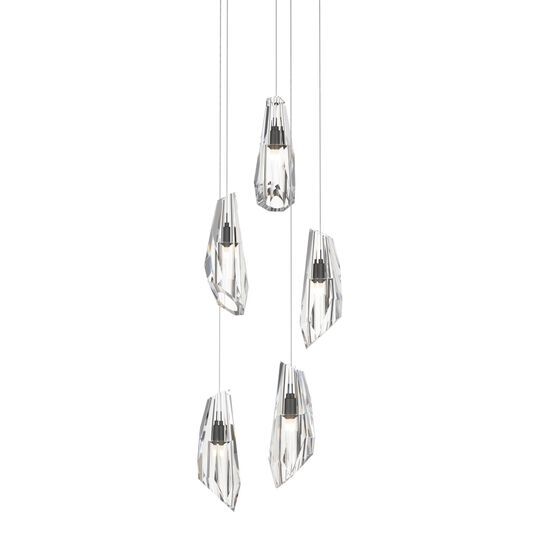 Luma 14 Inch 5 Light Multi Light Pendant by Hubbardton Forge