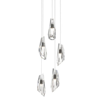 Luma 14 Inch 5 Light Multi Light Pendant by Hubbardton Forge