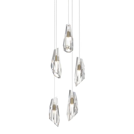Luma 14 Inch 5 Light Multi Light Pendant by Hubbardton Forge