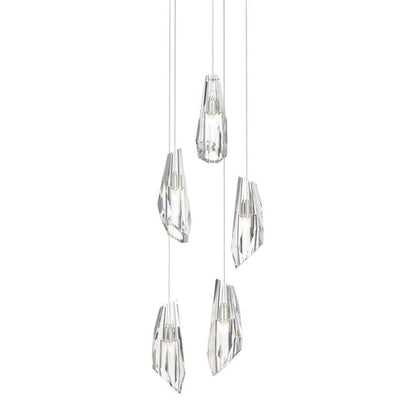 Luma 14 Inch 5 Light Multi Light Pendant by Hubbardton Forge