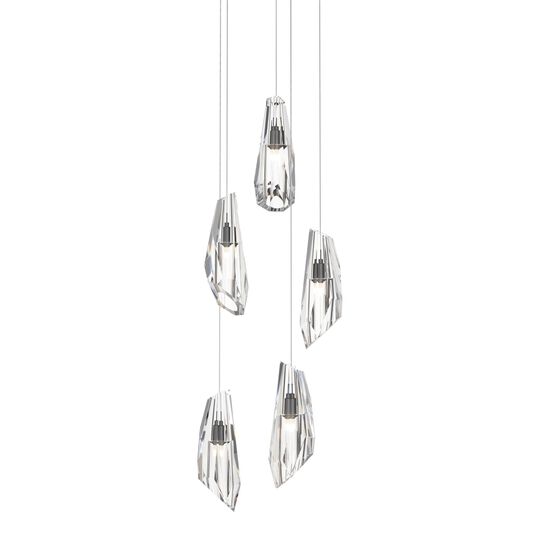 Luma 14 Inch 5 Light Multi Light Pendant by Hubbardton Forge