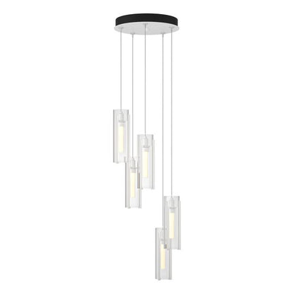 Exos Glass 14 Inch Multi Light Pendant by Hubbardton Forge