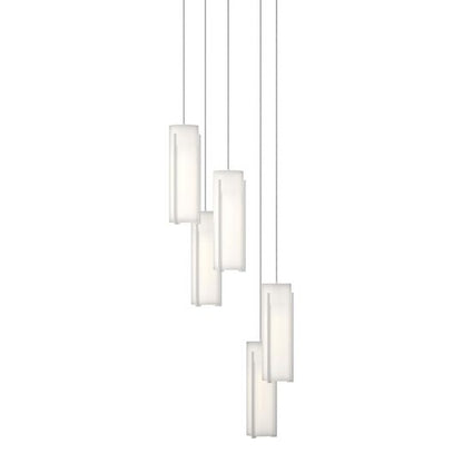 Exos Glass 14 Inch Multi Light Pendant by Hubbardton Forge