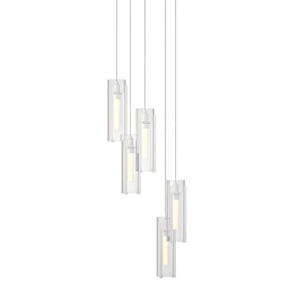 Exos Glass 14 Inch Multi Light Pendant by Hubbardton Forge