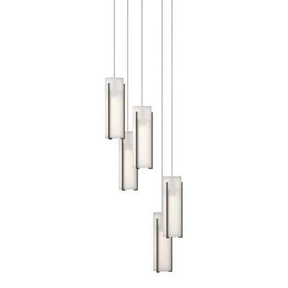 Exos Glass 14 Inch Multi Light Pendant by Hubbardton Forge