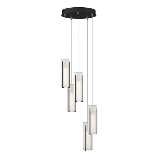 Exos Glass 14 Inch Multi Light Pendant by Hubbardton Forge