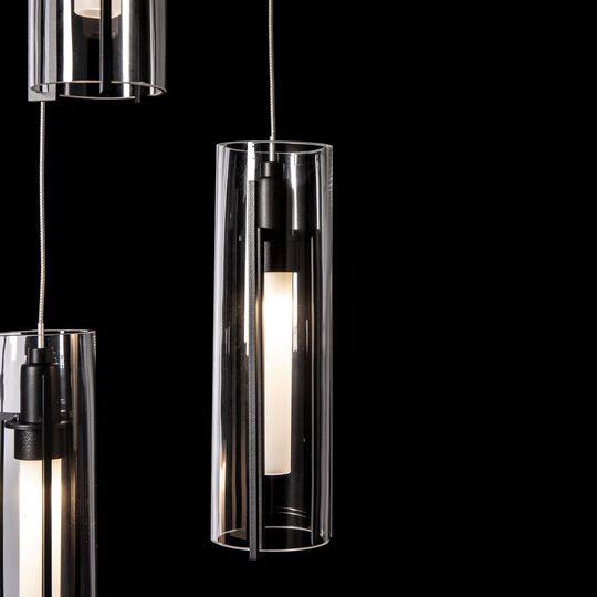 Exos Glass 14 Inch Multi Light Pendant by Hubbardton Forge