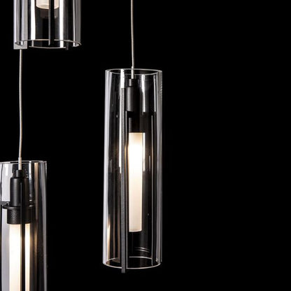 Exos Glass 14 Inch Multi Light Pendant by Hubbardton Forge