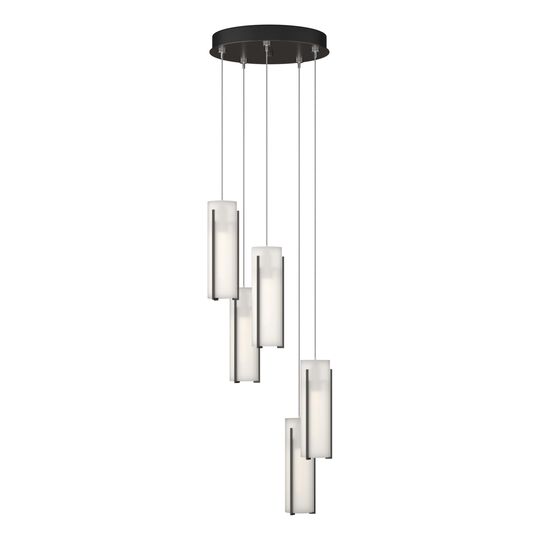 Exos Glass 14 Inch Multi Light Pendant by Hubbardton Forge