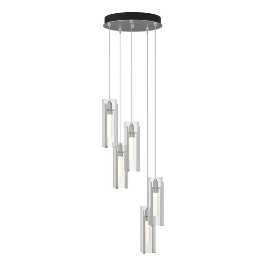 Exos Glass 14 Inch Multi Light Pendant by Hubbardton Forge