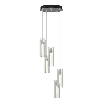 Exos Glass 14 Inch Multi Light Pendant by Hubbardton Forge
