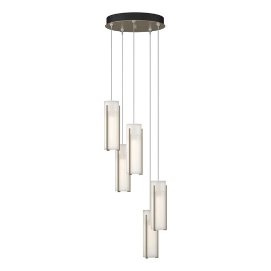 Exos Glass 14 Inch Multi Light Pendant by Hubbardton Forge