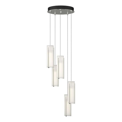 Exos Glass 14 Inch Multi Light Pendant by Hubbardton Forge