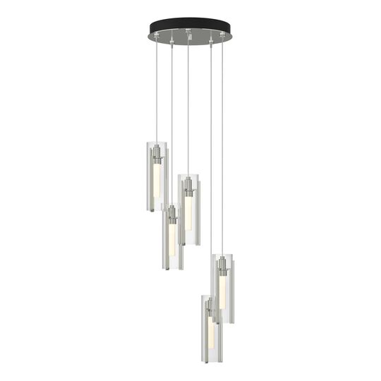 Exos Glass 14 Inch Multi Light Pendant by Hubbardton Forge