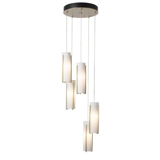Exos Glass 14 Inch Multi Light Pendant by Hubbardton Forge