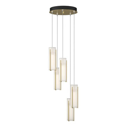 Exos Glass 14 Inch Multi Light Pendant by Hubbardton Forge