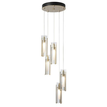 Exos Glass 14 Inch Multi Light Pendant by Hubbardton Forge