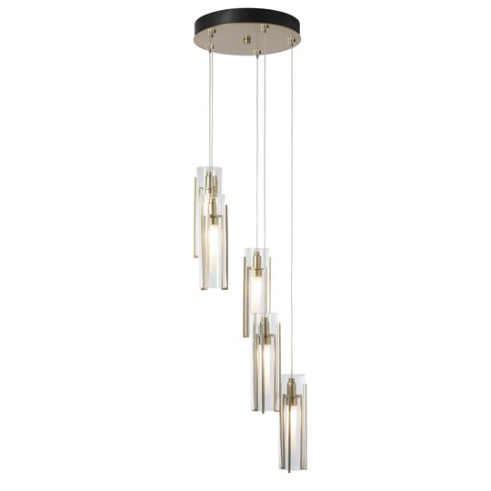 Exos Glass 14 Inch Multi Light Pendant by Hubbardton Forge