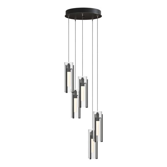 Exos Glass 14 Inch Multi Light Pendant by Hubbardton Forge