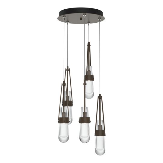 Link 13 Inch 5 Light Multi Light Pendant by Hubbardton Forge