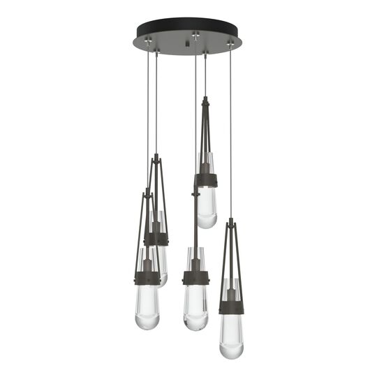 Link 13 Inch 5 Light Multi Light Pendant by Hubbardton Forge