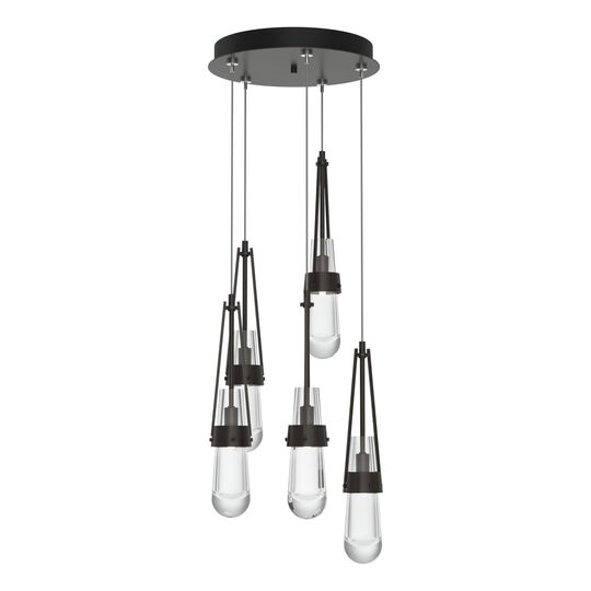 Link 13 Inch 5 Light Multi Light Pendant by Hubbardton Forge