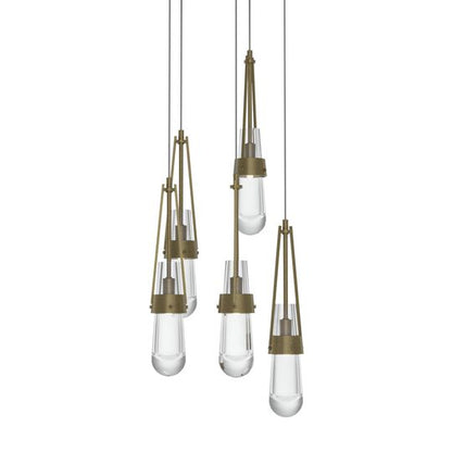Link 13 Inch 5 Light Multi Light Pendant by Hubbardton Forge