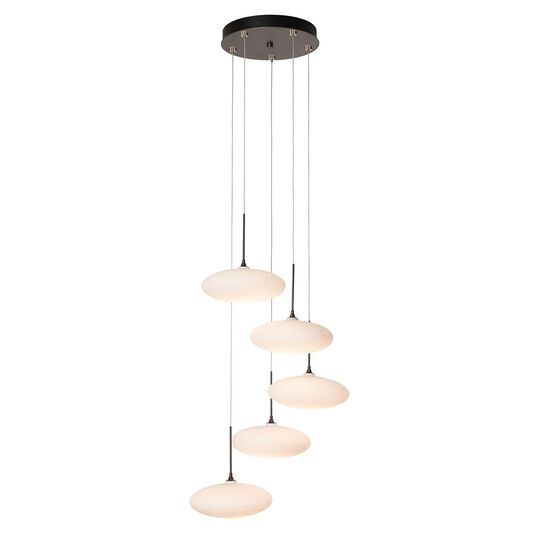 Clouds 20 Inch 5 Light Multi Light Pendant by Hubbardton Forge