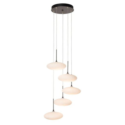 Clouds 20 Inch 5 Light Multi Light Pendant by Hubbardton Forge