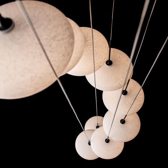Clouds 23 Inch Multi Light Pendant by Hubbardton Forge