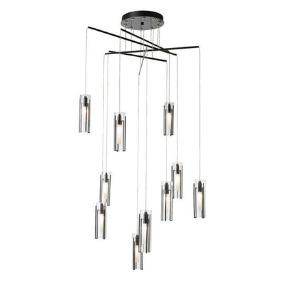 Exos 35 Inch 10 Light Multi Light Pendant by Hubbardton Forge