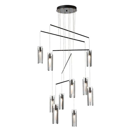 Exos 35 Inch 10 Light Multi Light Pendant by Hubbardton Forge