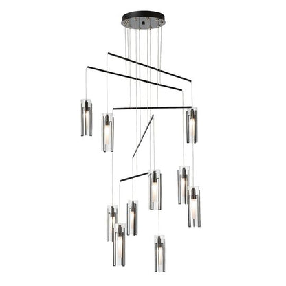 Exos 35 Inch 10 Light Multi Light Pendant by Hubbardton Forge