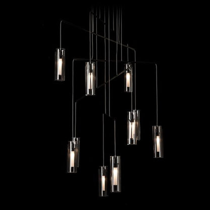Exos 35 Inch 10 Light Multi Light Pendant by Hubbardton Forge
