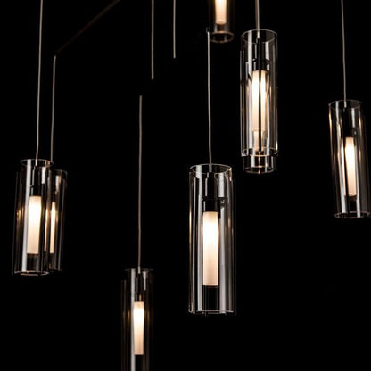 Exos 35 Inch 10 Light Multi Light Pendant by Hubbardton Forge