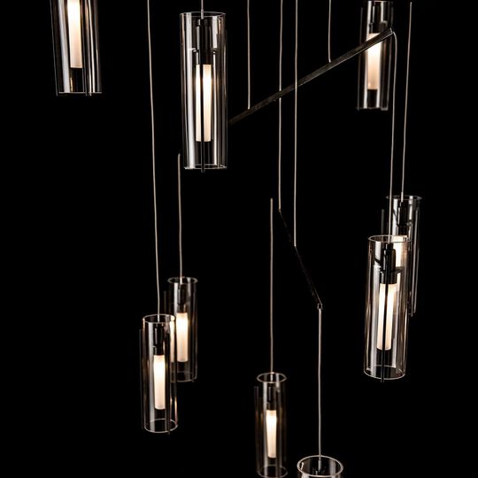 Exos 35 Inch 10 Light Multi Light Pendant by Hubbardton Forge